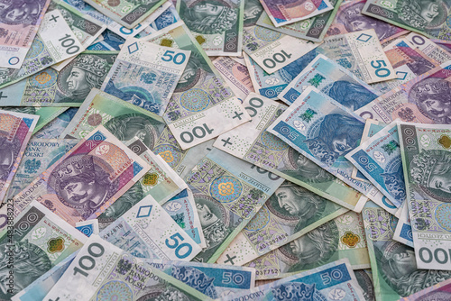 polish national money bills 10 20 50 100 zloty