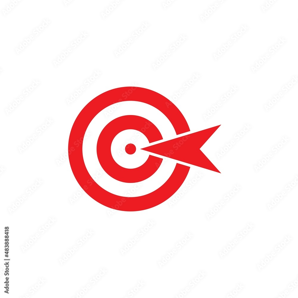 Target icon vector ilustration template Target icon vector ilustration template