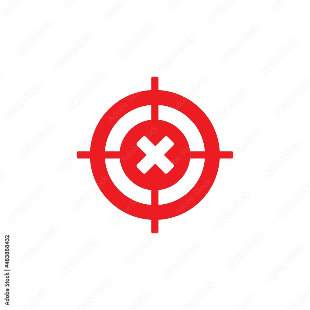 Target icon vector ilustration template Target icon vector ilustration template