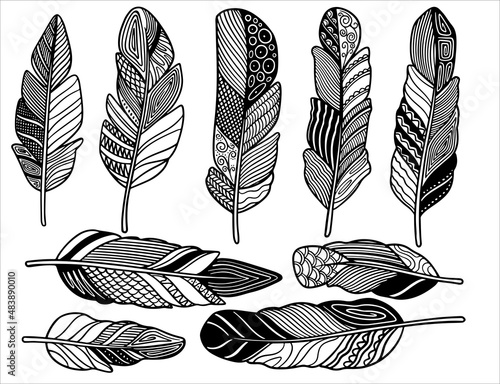 Hand drawn bohemian, tribal...