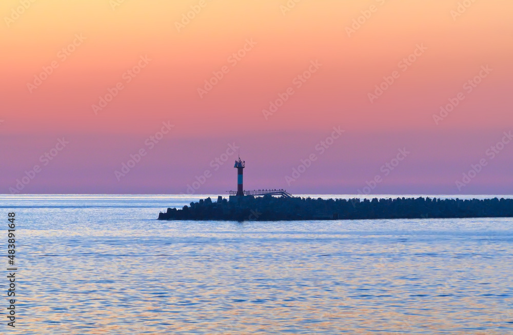 Sunset at the Sochi Lighthouse