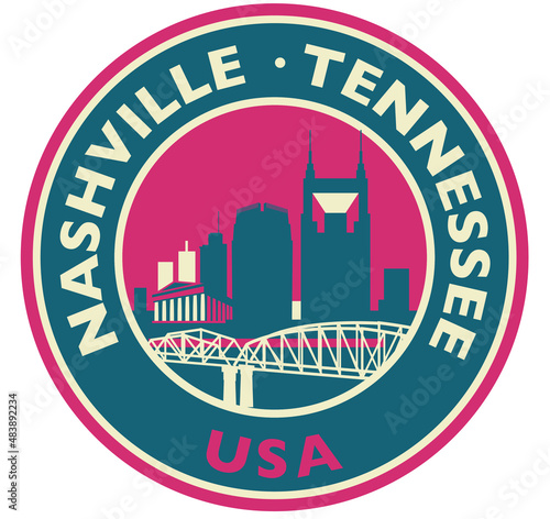Nashville round skyline photo