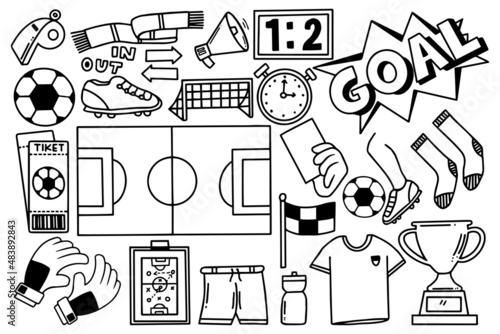 doodle sports soccer concept design