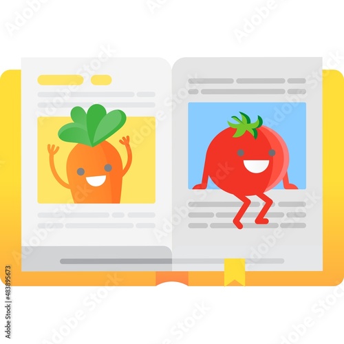 Calorie count icon food information search vector