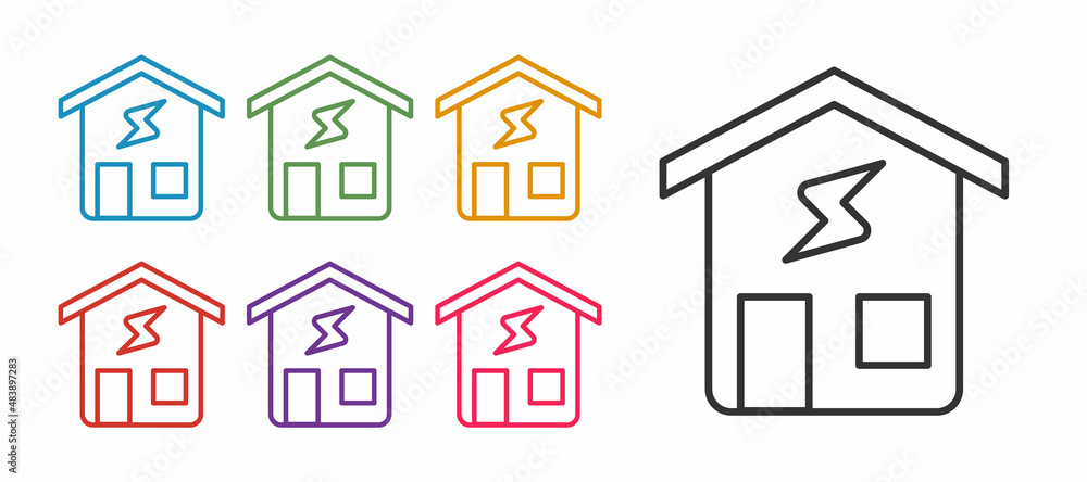 Set line Smart home icon isolated on white background. Remote control. Set icons colorful. Vector Set line Smart home icon isolated on white background. Remote control. Set icons colorful. Vector
