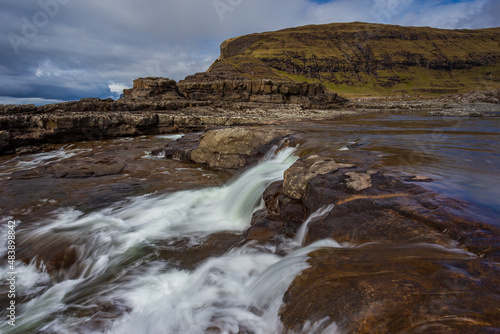 View of the coastline, Faroe Islands.