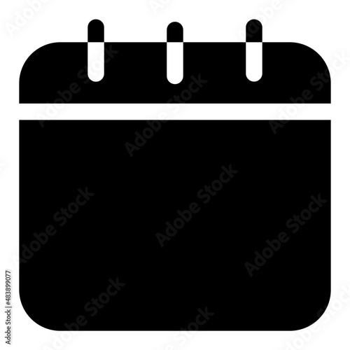calendar glyph icon