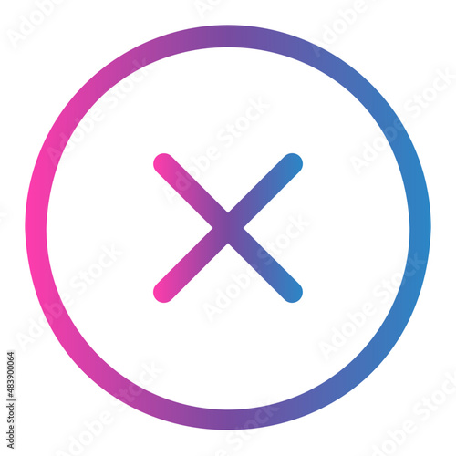 failed gradient icon