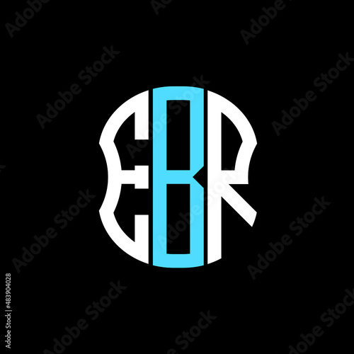 EBR letter logo creative design with vector graphic photo