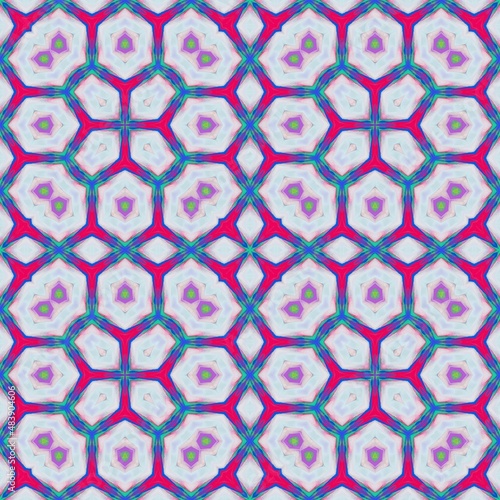 Abstract oil painting ornam...