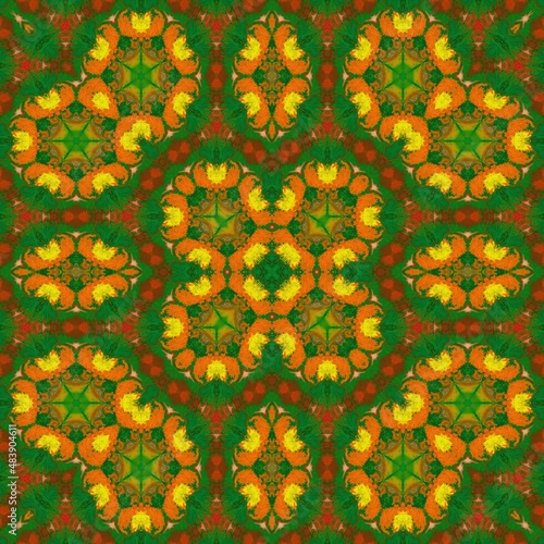 Abstract oil painting ornam...