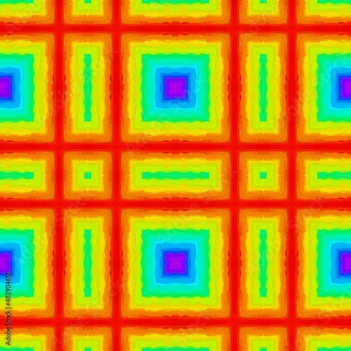 Abstract oil painting ornam...