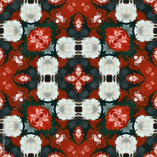 Abstract oil painting ornam...