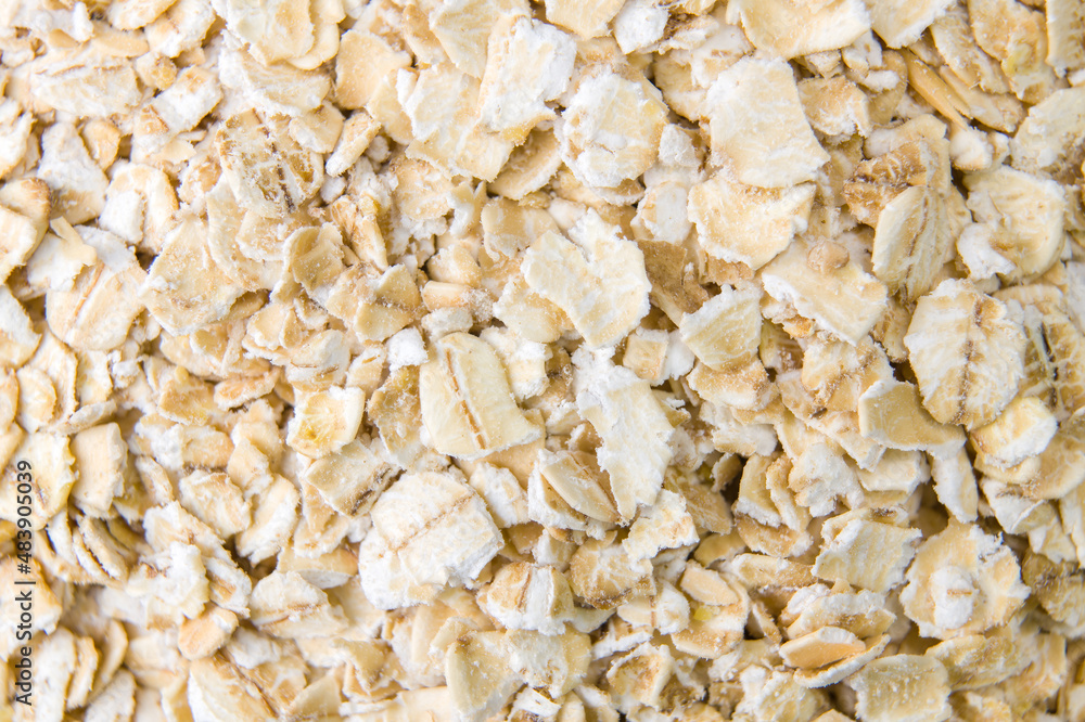 Full frame of oatmeal food ingredient
