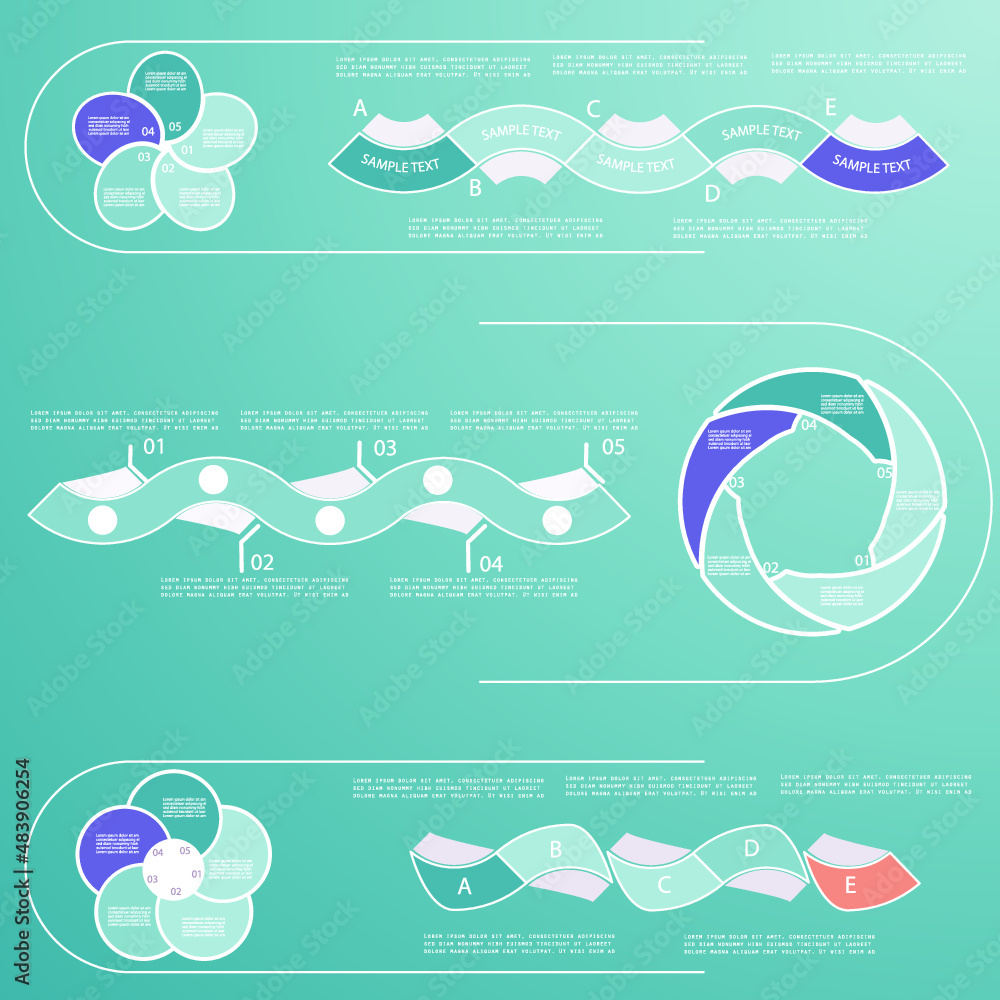 Set elements of infographics, vector illustration template Set elements of infographics, vector illustration template
