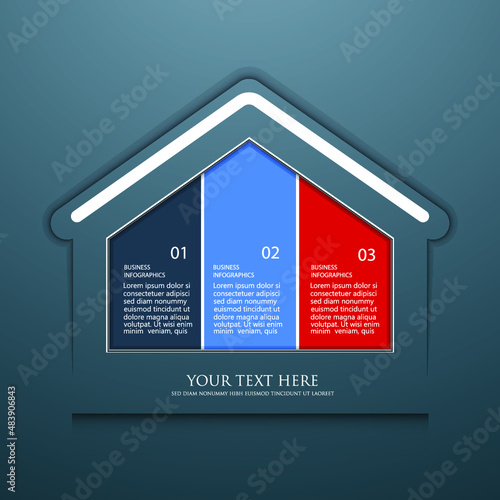 Infographic elements for annual reports