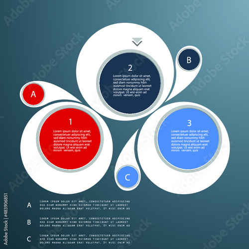 Infographic elements for annual reports