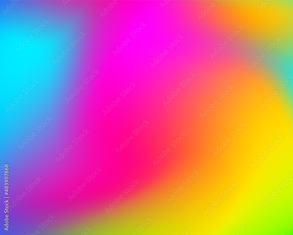 Obraz premium Rainbow color abstract vector background. Smooth gradient bright colorful wallpaper