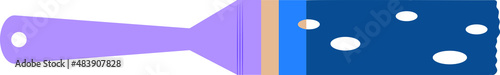 paintbrush with color line. vector color tool icon design