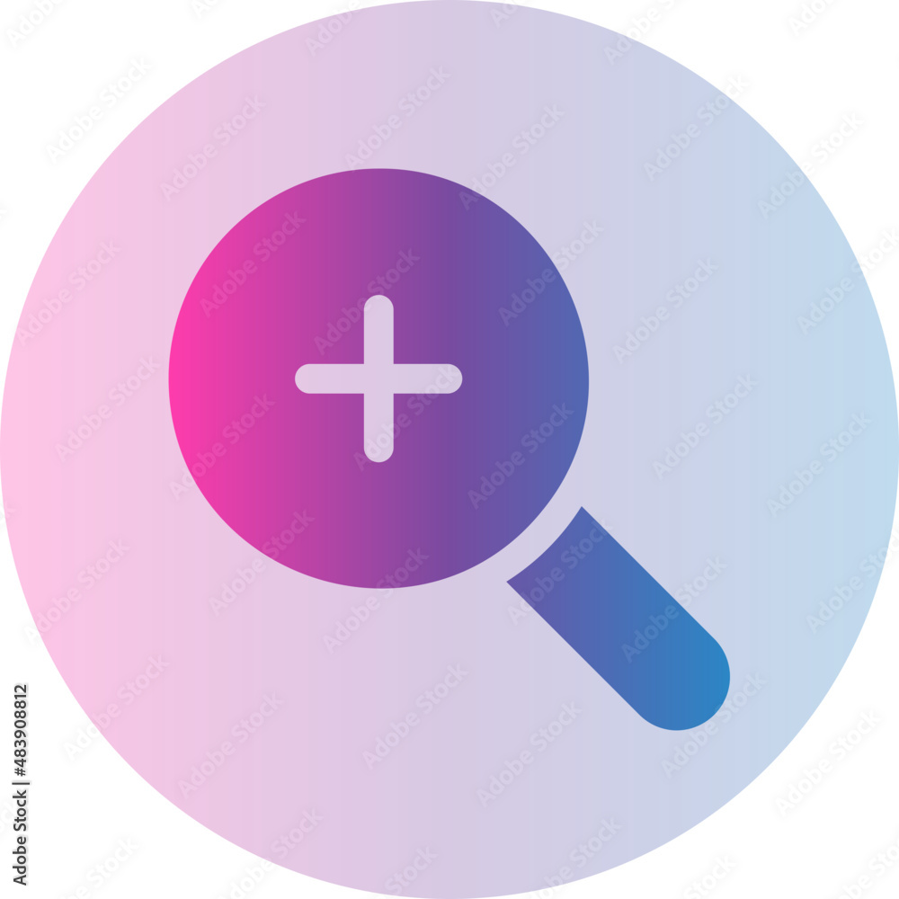 Fototapeta premium zoom in gradient icon