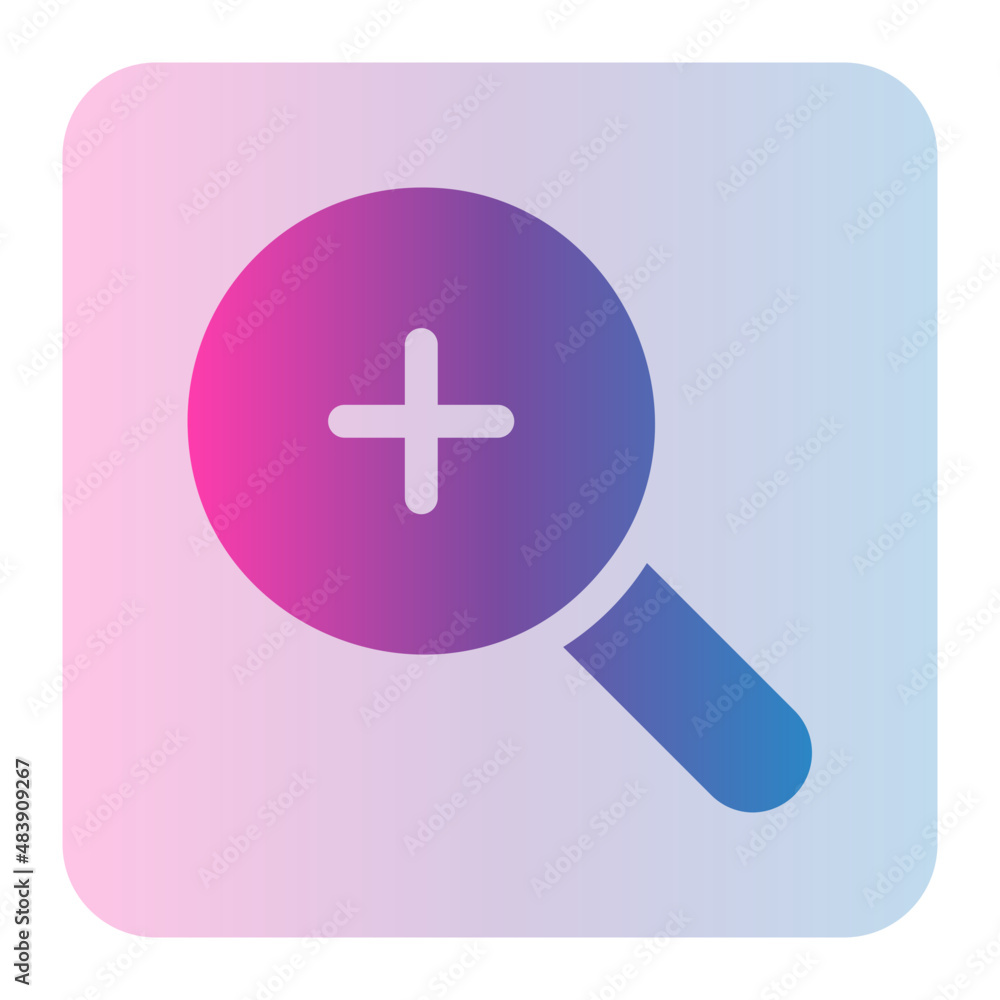 Obraz premium zoom in gradient icon