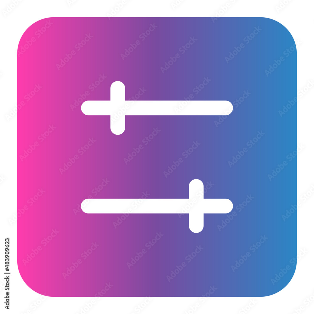 Obraz premium setting gradient icon