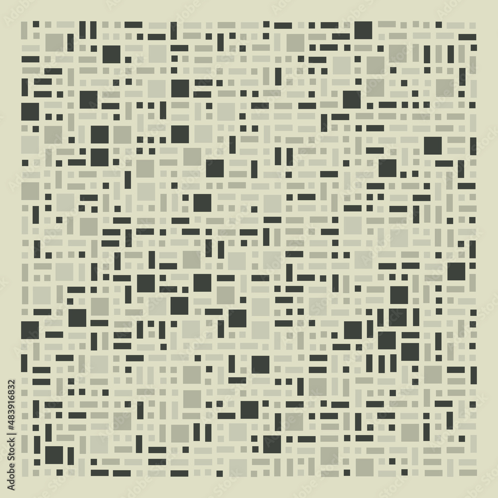 Fototapeta premium Offset Quads generative art background art illustration