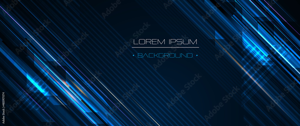 Vector abstract line pattern, digital hi tech technology design and ...