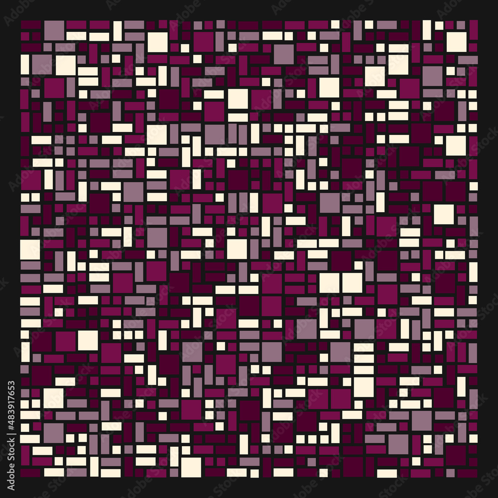 Fototapeta premium Offset Quads generative art background art illustration