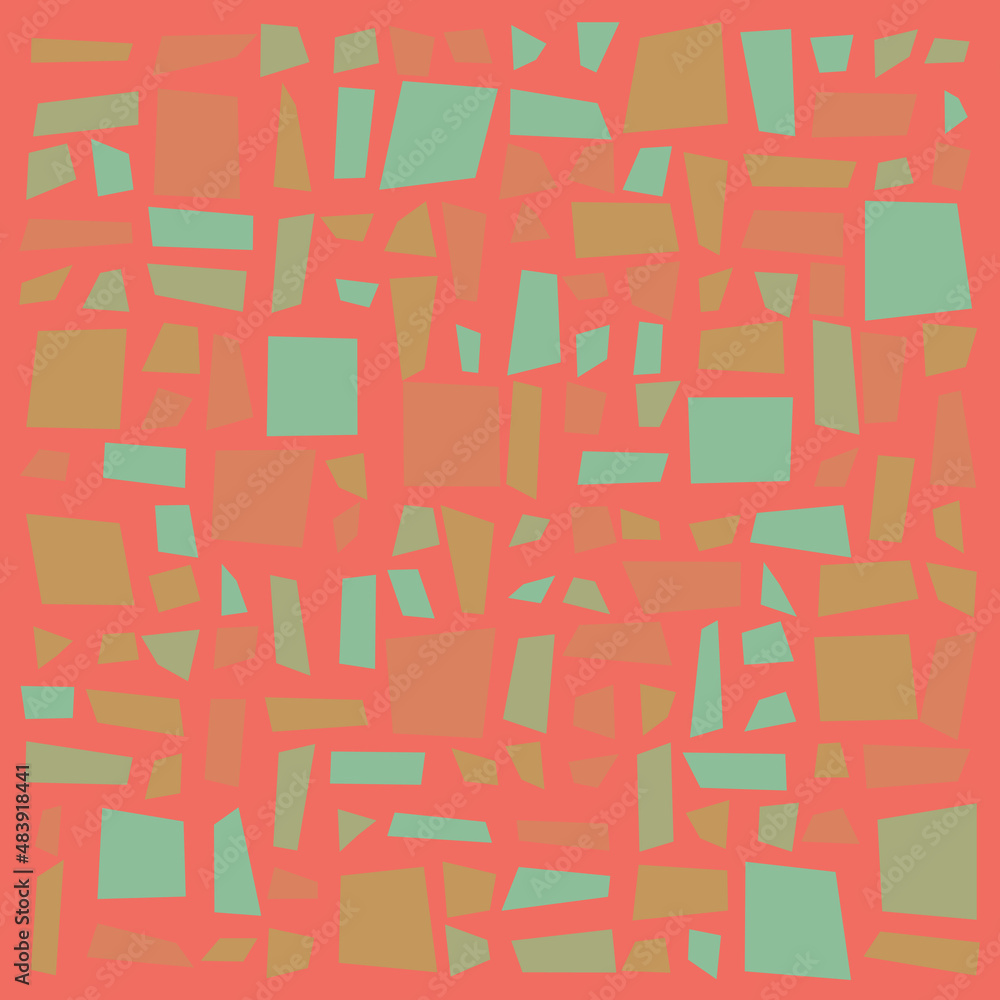 Offset Quads generative art background art illustration