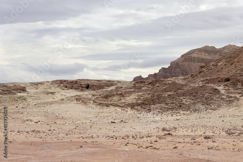 Fantastically beautiful mountain nature in Timna National Park near Eilat, southern Israel.