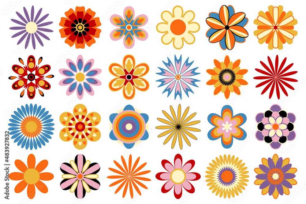 Collection decorative flowers Collection decorative flowers