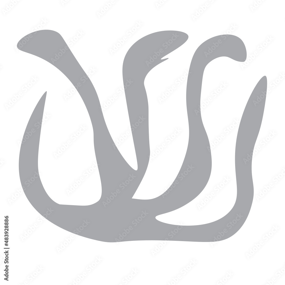 Obraz premium Simple Abstract Shape Cadmium Red