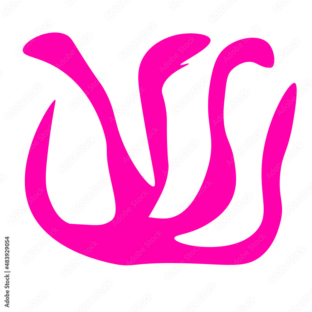 Simple Abstract Shape Cadmium Red Simple Abstract Shape Cadmium Red