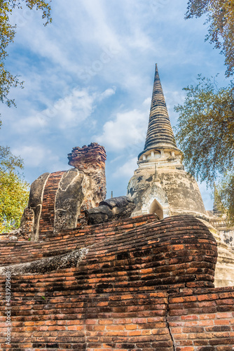 Ruins of Ayutthaya Temples  Thailand