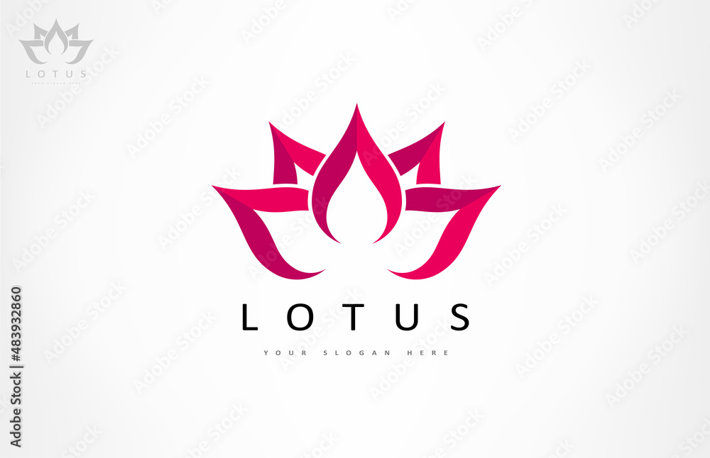 Lotus flower logo vector design Lotus flower logo vector design