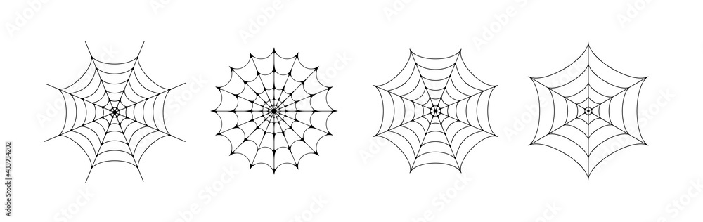Spider Web Linear Icon Vector Design. Trap Sign. Spider Web Linear Icon Vector Design. Trap Sign.
