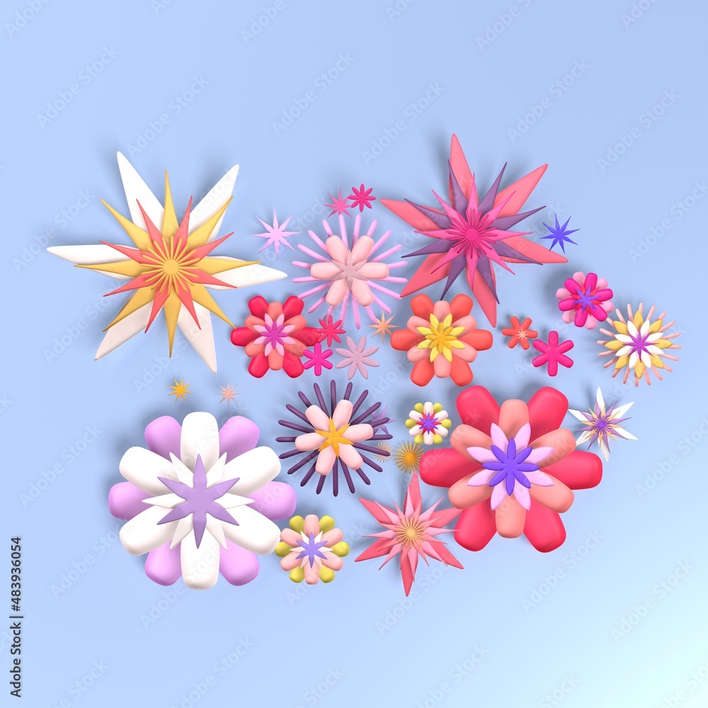 Colorful Flowers to Celebrate 8 March International Women's Day