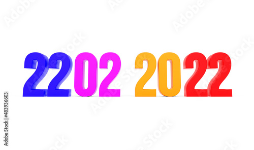 Dalindrome date 22 02 2022 , february 2022 superstition special date in calendar