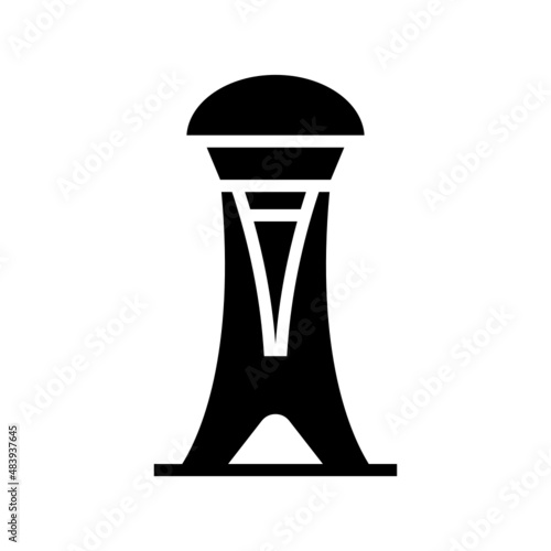 Seattle icon isolated on white background