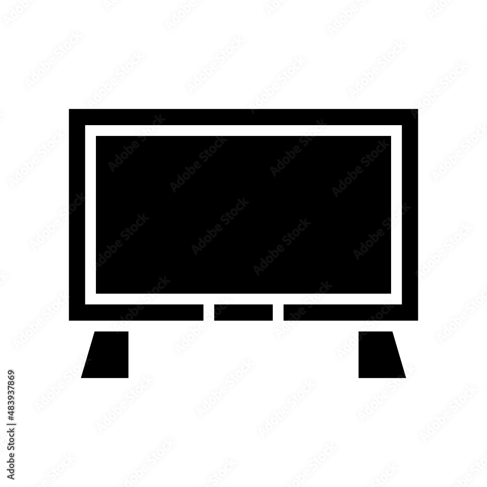 Television icon isolated on white background Television icon isolated on white background