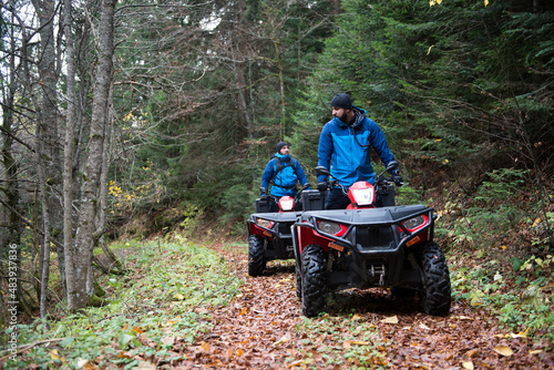 Mountain Rescuers Drives With Quad