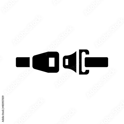 Seat Belt icon isolated on white background