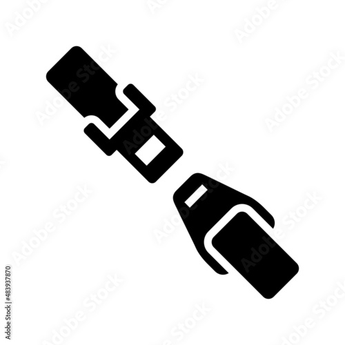 Seat Belt icon isolated on white background