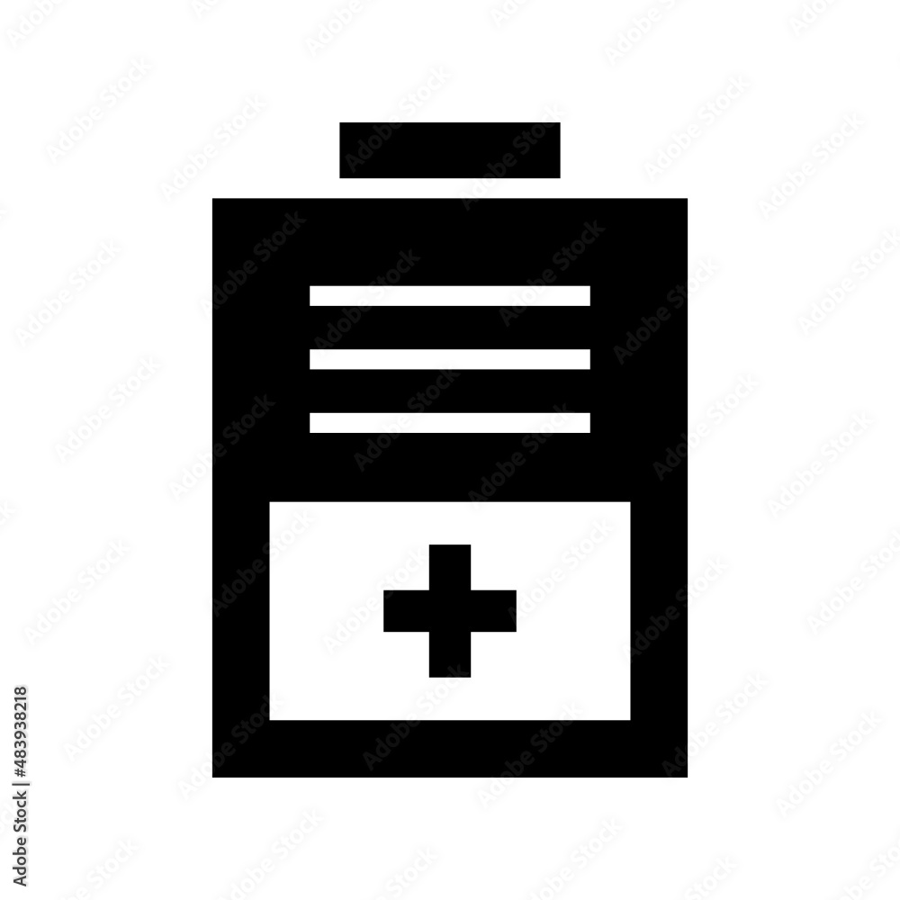 Fototapeta premium Clipboard icon isolated on white background