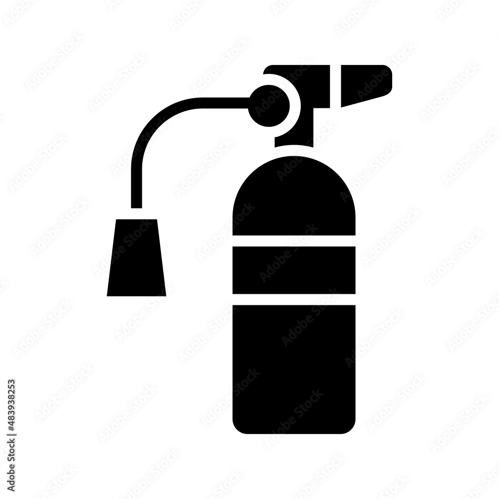 Extinguisher icon isolated on white background Extinguisher icon isolated on white background