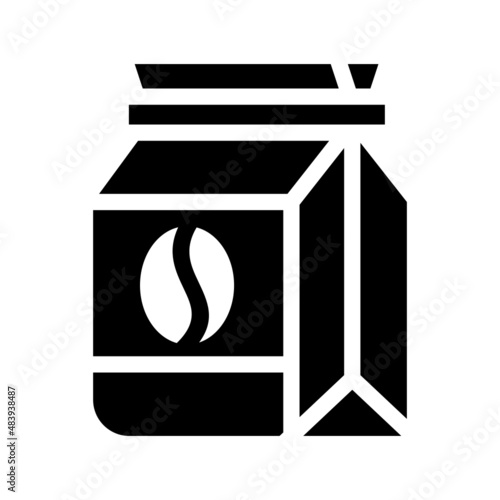 Coffee Pouch icon isolated on white background