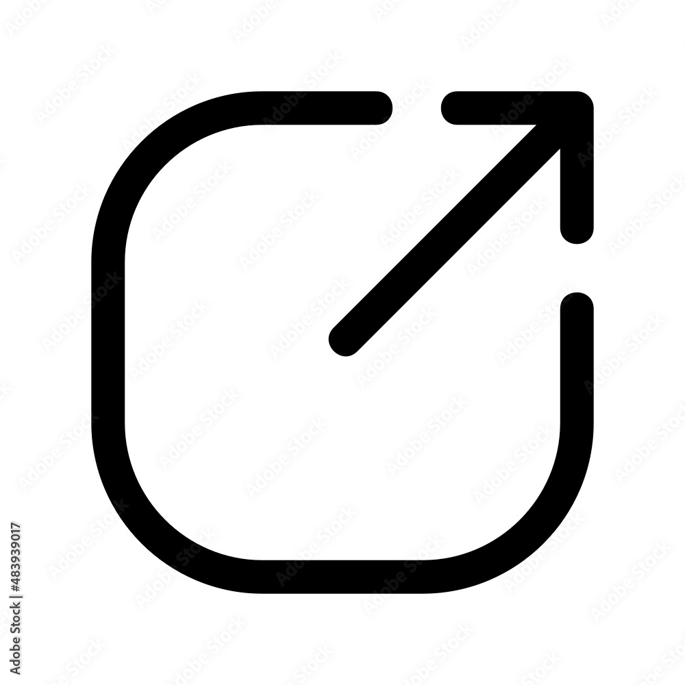 Export icon isolated on white background Export icon isolated on white background