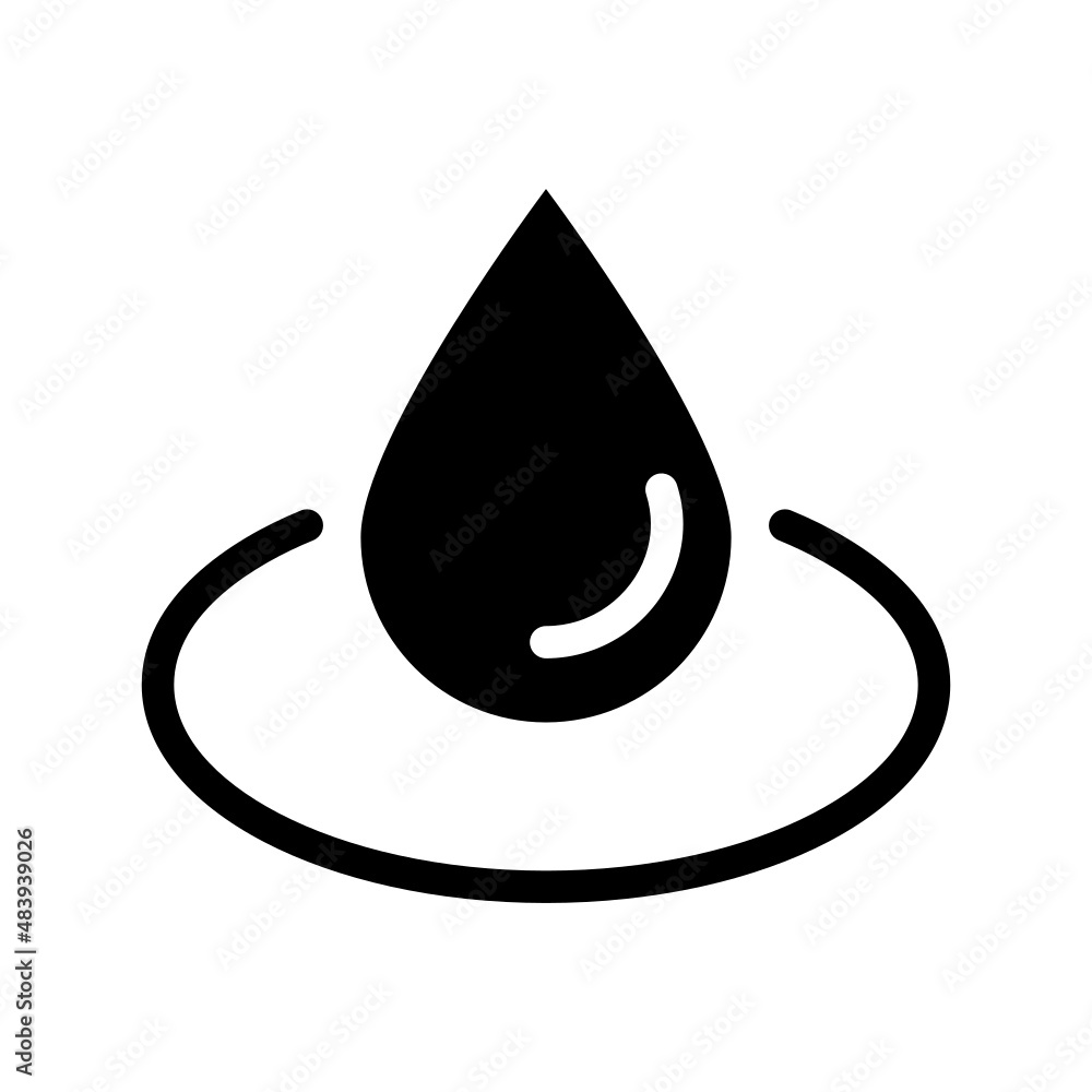 Water Drop icon isolated on white background Water Drop icon isolated on white background