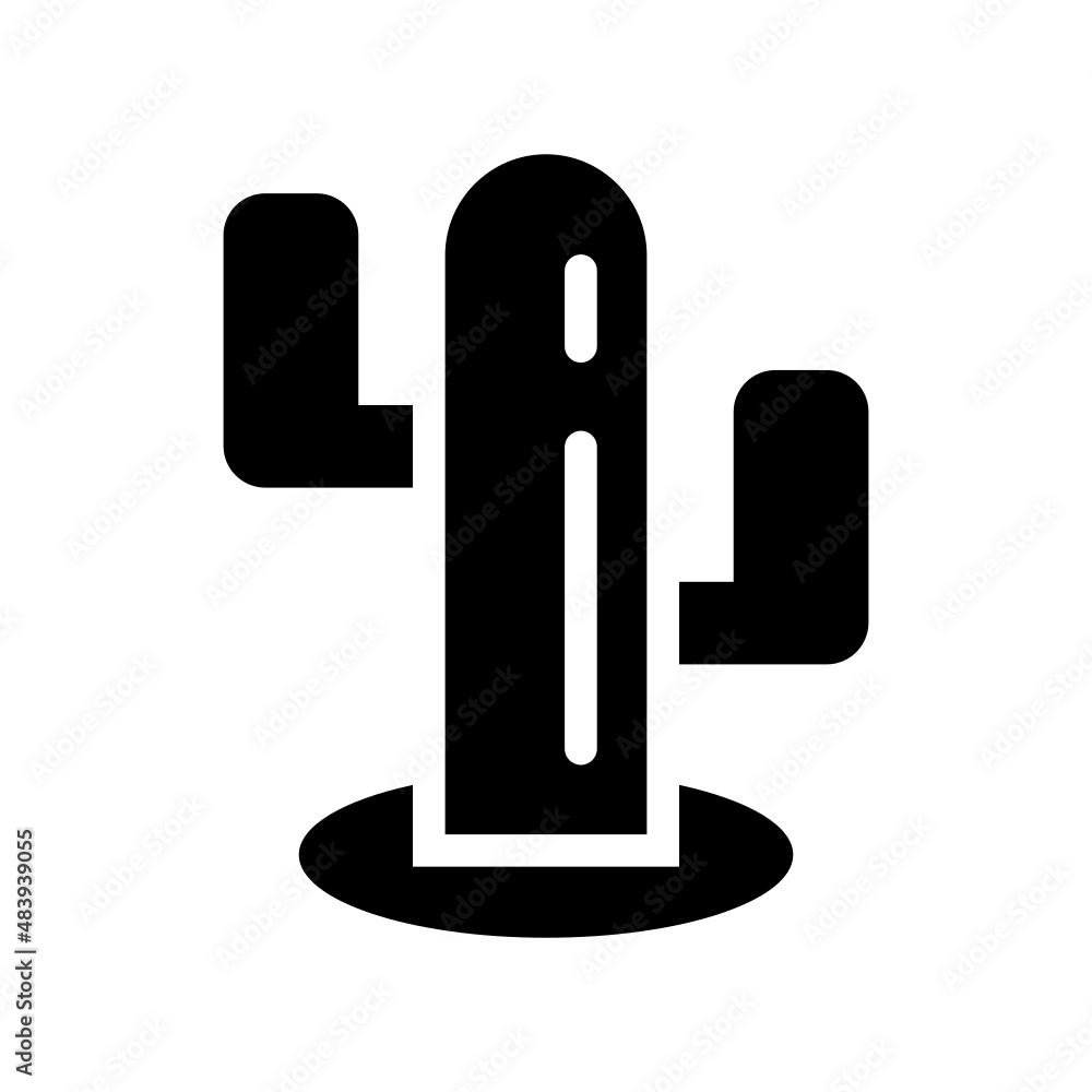 Cactus icon isolated on white background Cactus icon isolated on white background